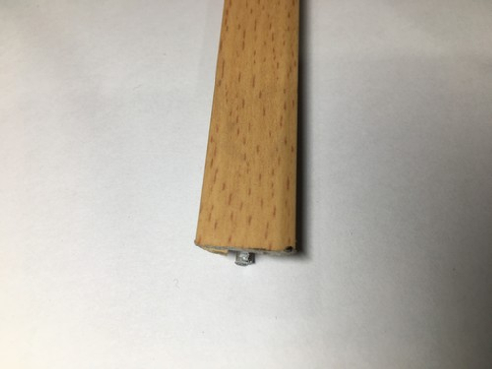 АТ 15мм "DO-4" 2,7м Бук (33) Т-обр. ламинир. алюм.