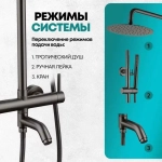 Душевая система Grocenberg GB7099BG Графит