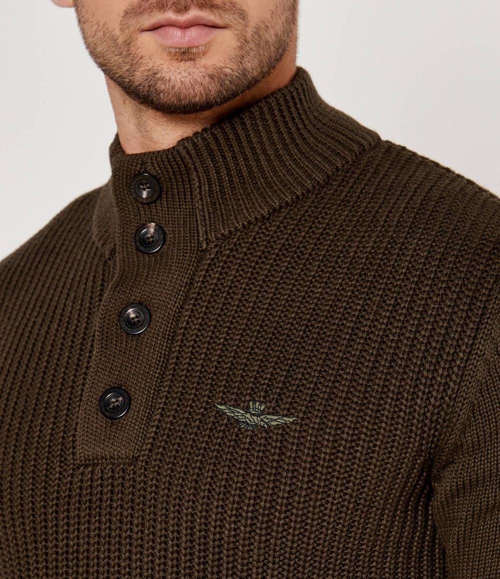 Свитер Aeronautica Militare - оливковый(MA1452L409)