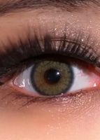 Желто - зеленые  цветные линзы Marquise Vanessa green lemon / Цветные линзы для светлых и темных глаз / Под образы и для сьемок / На 12 мес