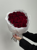 Букет из красной розы ХЕРТС 15 шт