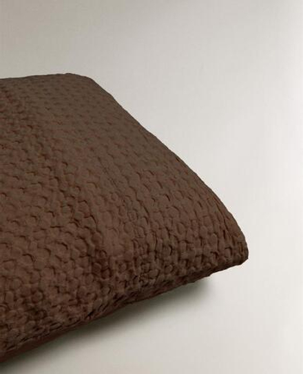ZARA HOME ОДНОТОННАЯ НАВОЛОЧКА (200 НИТЕЙ), КОРИЧНЕВЫЙ
