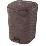Контейнер д/мусора Плетенка 12л (с педалью)(венге)