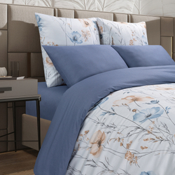 Комплект постельного белья Harmonica 1.5 сп САТИН "Вилора" (нав. 70х70 или 50х70)