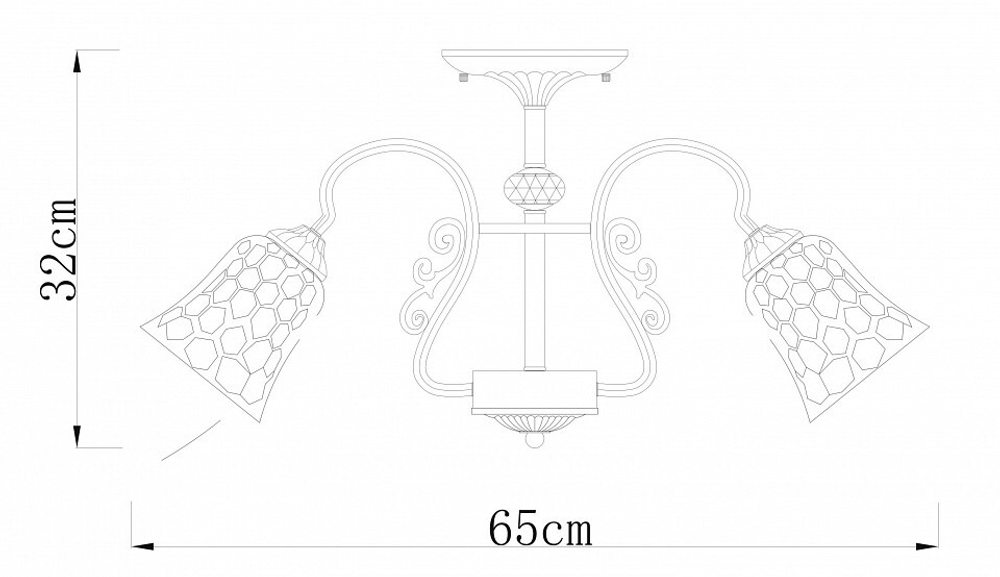 Люстра на штанге Arte Lamp A2702PL-8AB