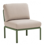 Модуль центральный пластиковый с подушками Nardi Komodo Elemento Centrale, агава, холст