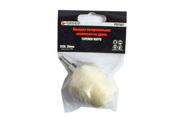 Насадка полировальная хлопковая ''конус''на дрель ?26х36мм (? хвостовика 6мм),в блистере Forsage F-PSP38T