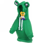 Кофта - толстовка с капюшоном для собак мелких пород «МОДНЫЙ БРО», лягушёнок, размер 2XL (62*45*26см) Ultramarine