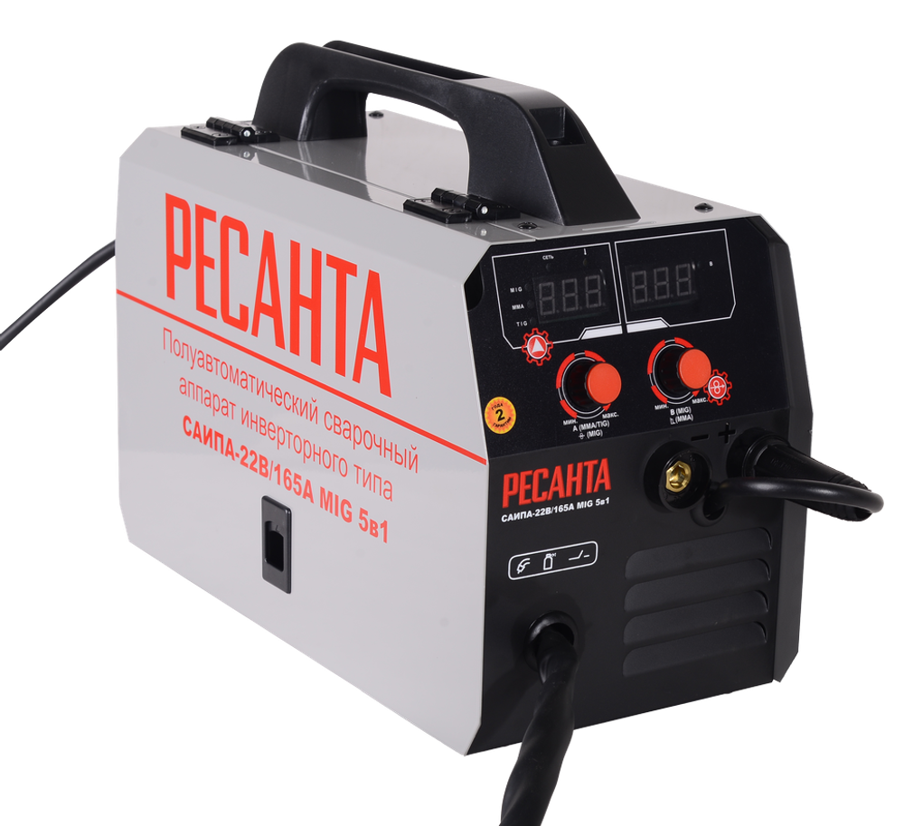 Сварочный полуавтомат САИПА-22В/165А MIG 5в1 Ресанта