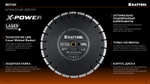 KRAFTOOL BETON 500 мм (25.4/20 мм, 12х4.0 мм), алмазный диск (36686-500)