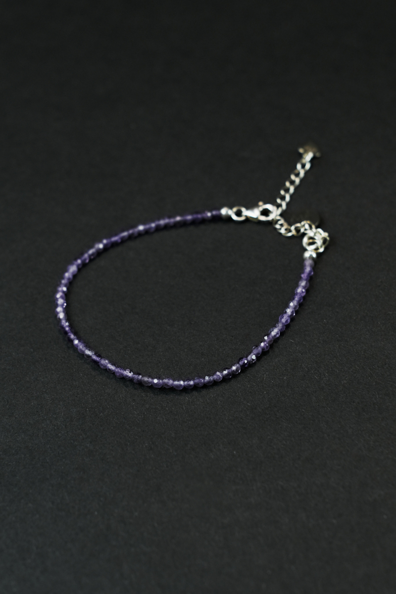 Браслет "Memo about Mind&Soul" из аметиста, на замочке серебро 925