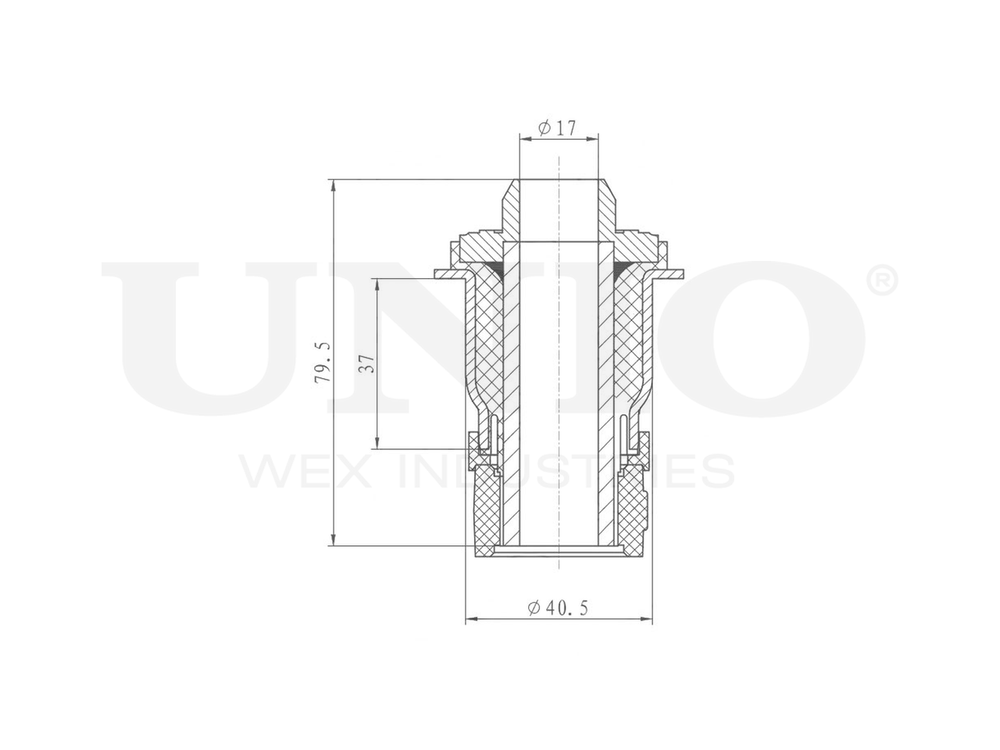 Сайлентблок задний переднего подрамника UNIO RMP-20482