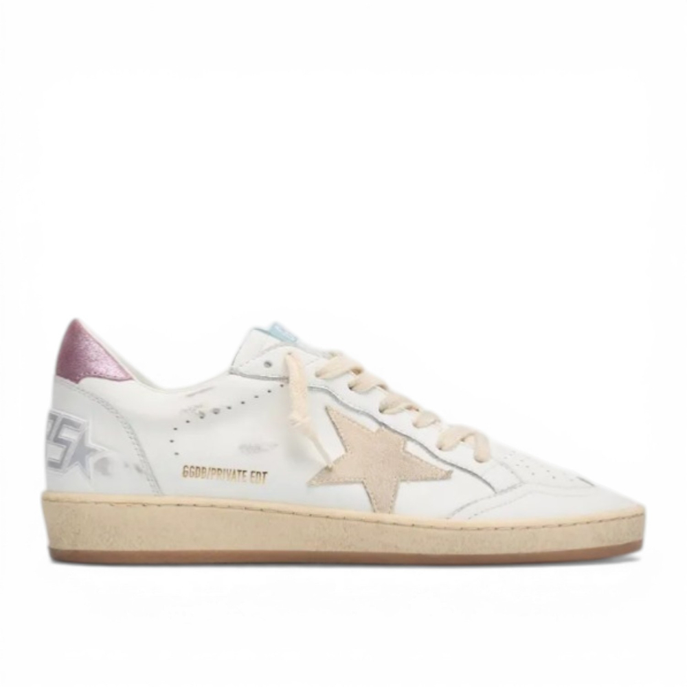 Кеды Golden Goose Ballstar Mixed Leather Low-Top Sneakers