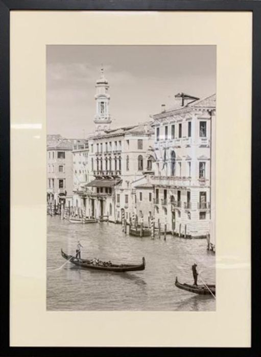Постер &quot;Романтическая Венеция-1&quot;в черном багете Garda Decor 89VOR-VENEZIA1