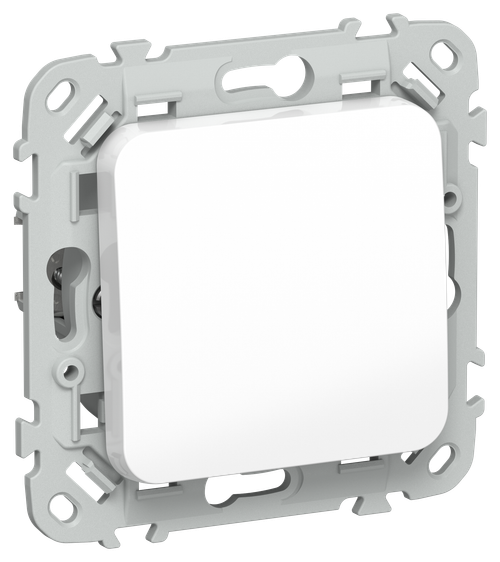 FLITE Выключатель 1-клавишный кнопочный 10А ВС11-2-0-ФлБ белый IEK