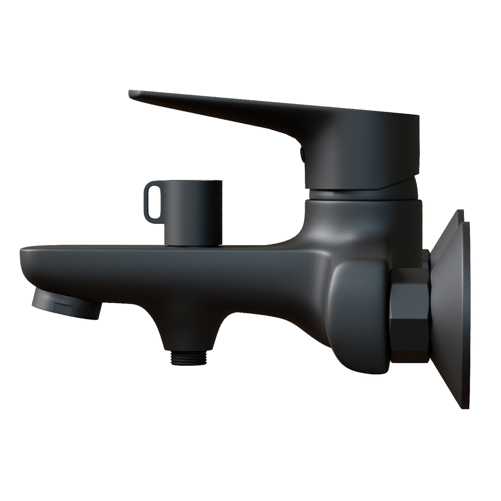 Смеситель для ванны 35k MIXLINE ML14-01BL ЧЕРНЫЙ