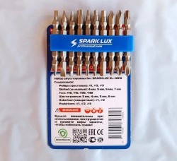 Биты двухсторонние для шуроповерта (длина 65 мм) , хром-ванадий Cr-V , 10 штук/ набор бит двухсторонних Spark L