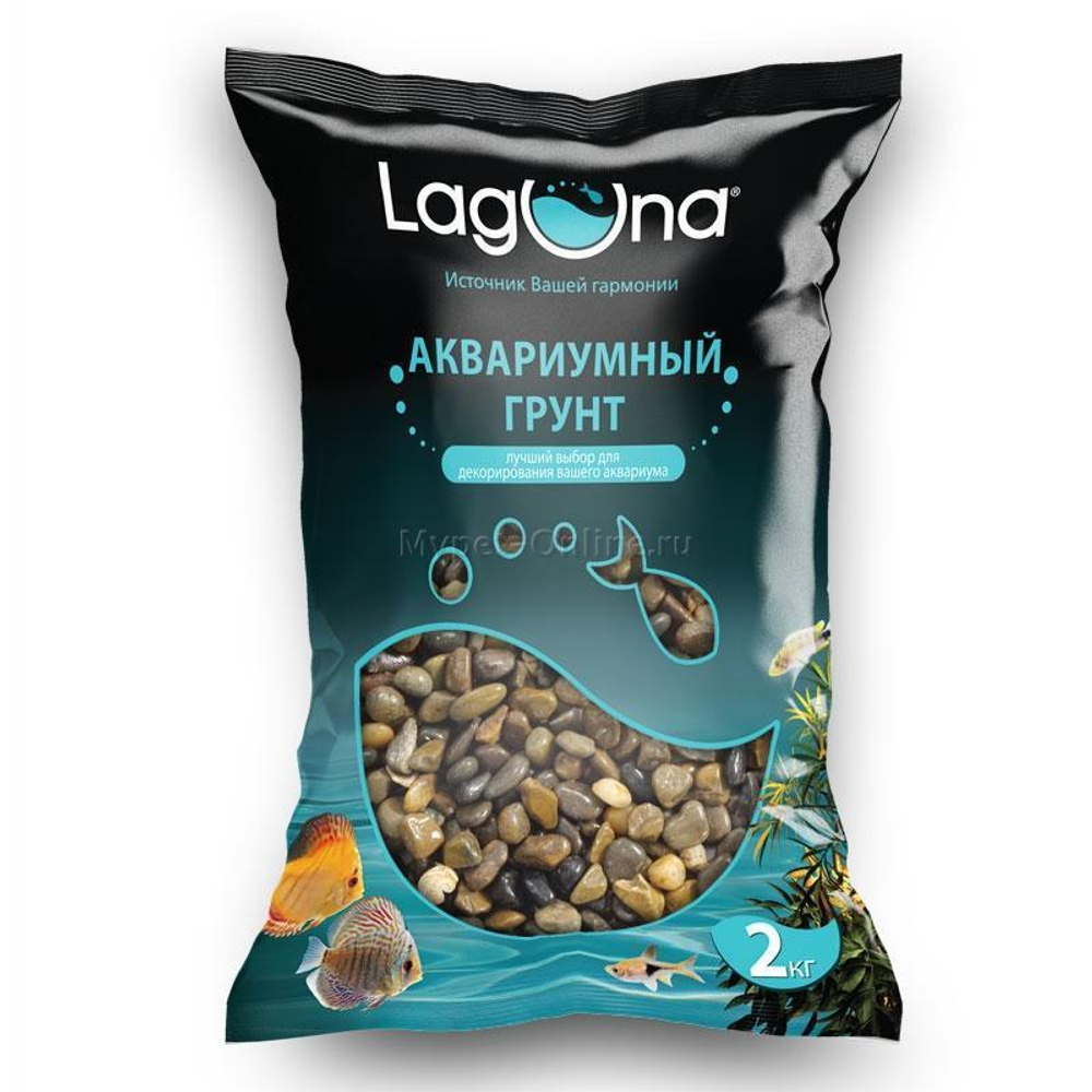 Грунт "Темно-коричневый меланж", 4-6мм, 2кг, Laguna