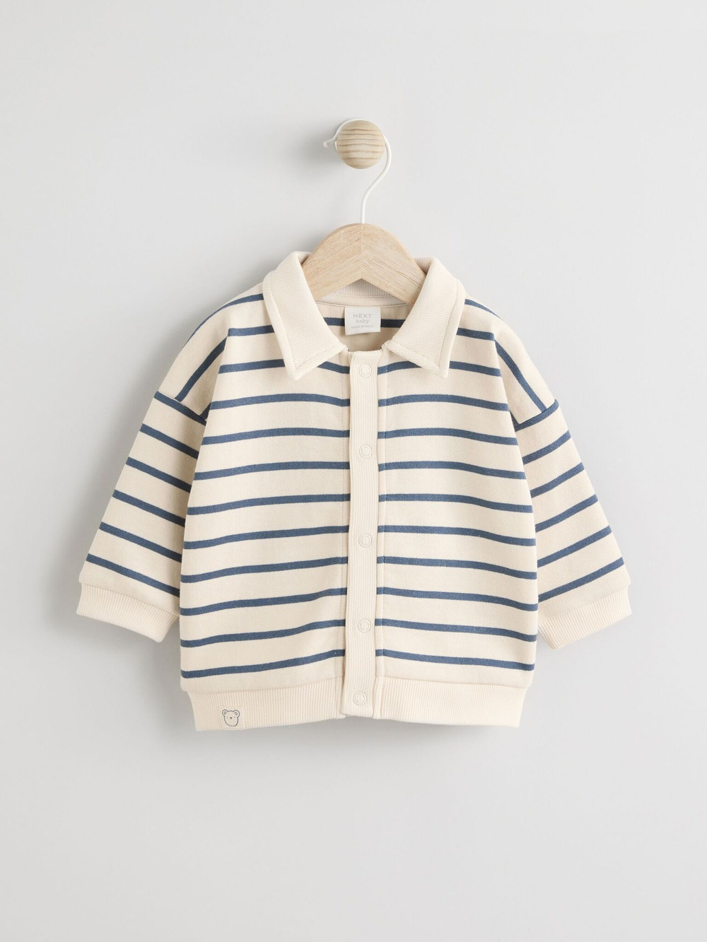 Трикотажная толстовка для малышей Next AB5-973, Белый, Синий