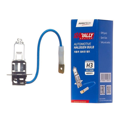 Лампа головного света Avantech H3 24V 100W AB0011