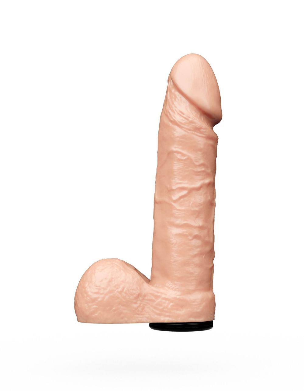 Телесный фаллоимитатор-насадка для трусиков с плугом - 18 см. (Цвет: телесный)