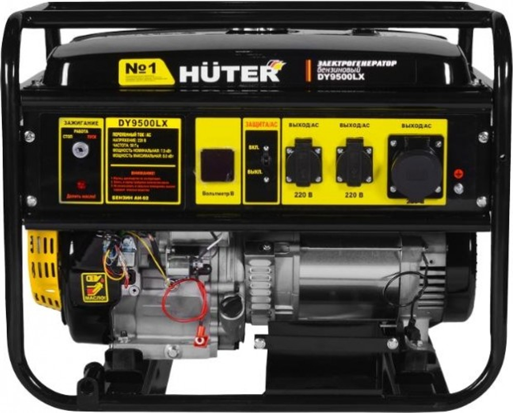 Генератор бензиновый HUTER DY 9500 LX электростартер 64/1/40