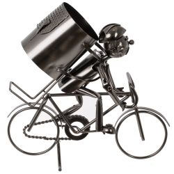 GAEM Подставка для бутылки "Велосипедист", L29,5 W13,5 H28 см