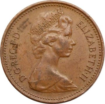 1 новый пенни 1971-1981 Великобритания