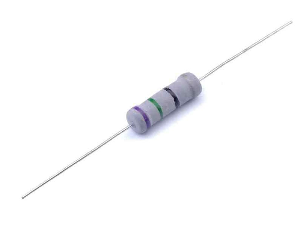 Резистор импорт MOF-2W:  75 Ом;