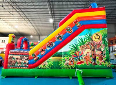 Коммерческий надувной батут-горка «Индиана ЭКСТРА 2», 7x4x6 м