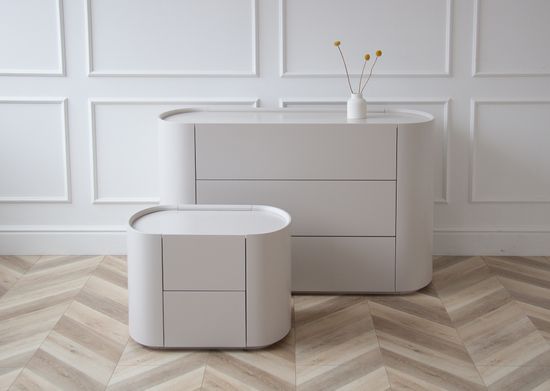 Комод Lagom 3 ящика ширина 120 см (дымка)