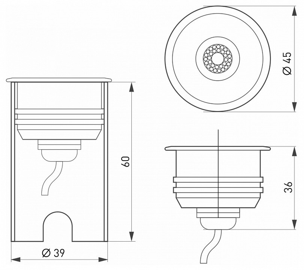 Встраиваемый светильник Arlight Aqua 28056