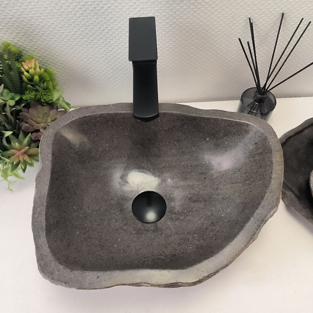 Раковина из речного камня RS-62803 (42*32*15) 55