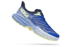 HOKA ONE ONE Speedgoat 5 comfortable all-match fabric synthetic leather shock absorption non-slip breathable lightweight low-top cross-country running shoes women's indigo