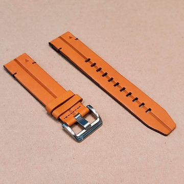 Ремешок кожа  / замша 22 мм для Garmin Fenix 7 / 6 / 5, Forerunner 935 / 945 / 955, instinct, instinct 2, Epix Gen 2  быстросъемный серебристая пряжка