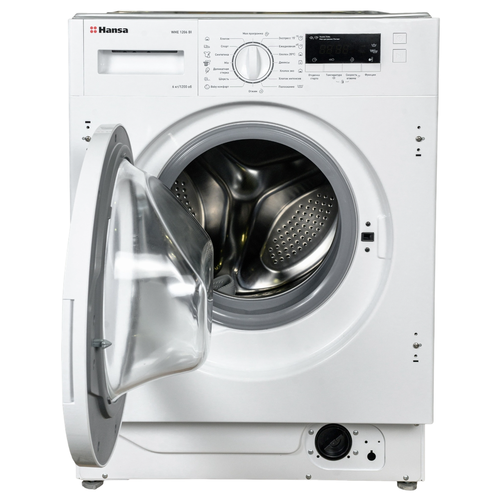 Встраиваемая стиральная машина Hansa WHE1206BI