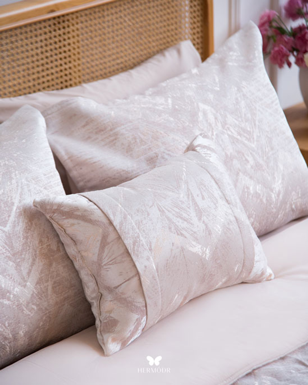 Комплект постельного белья двуспальный Rio Grand Pink Hermodr 7 предметов 130220309 Иран