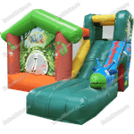 Небольшой надувной батут "Лесной домик"