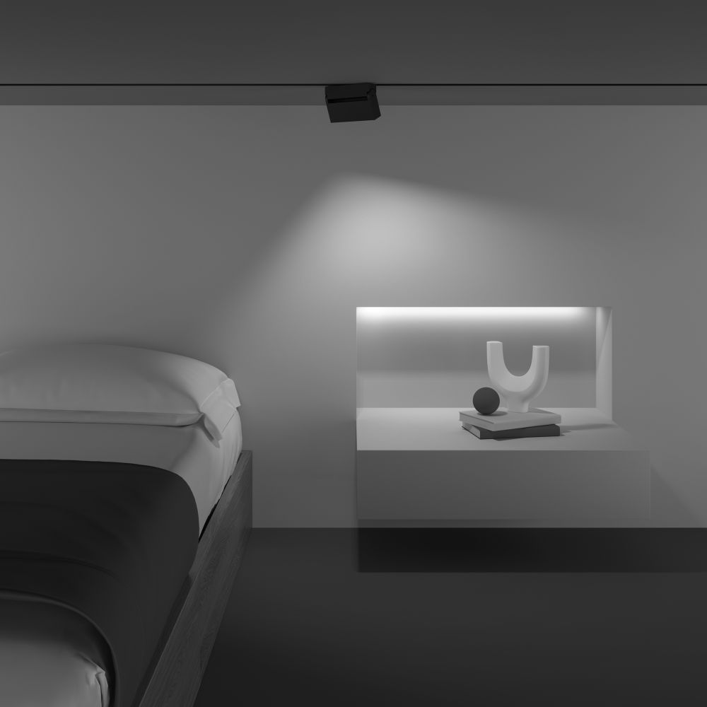 Трековый магнитный светодиодный светильник Maytoni Points Rot Gravity TR077-2-10W3K-B