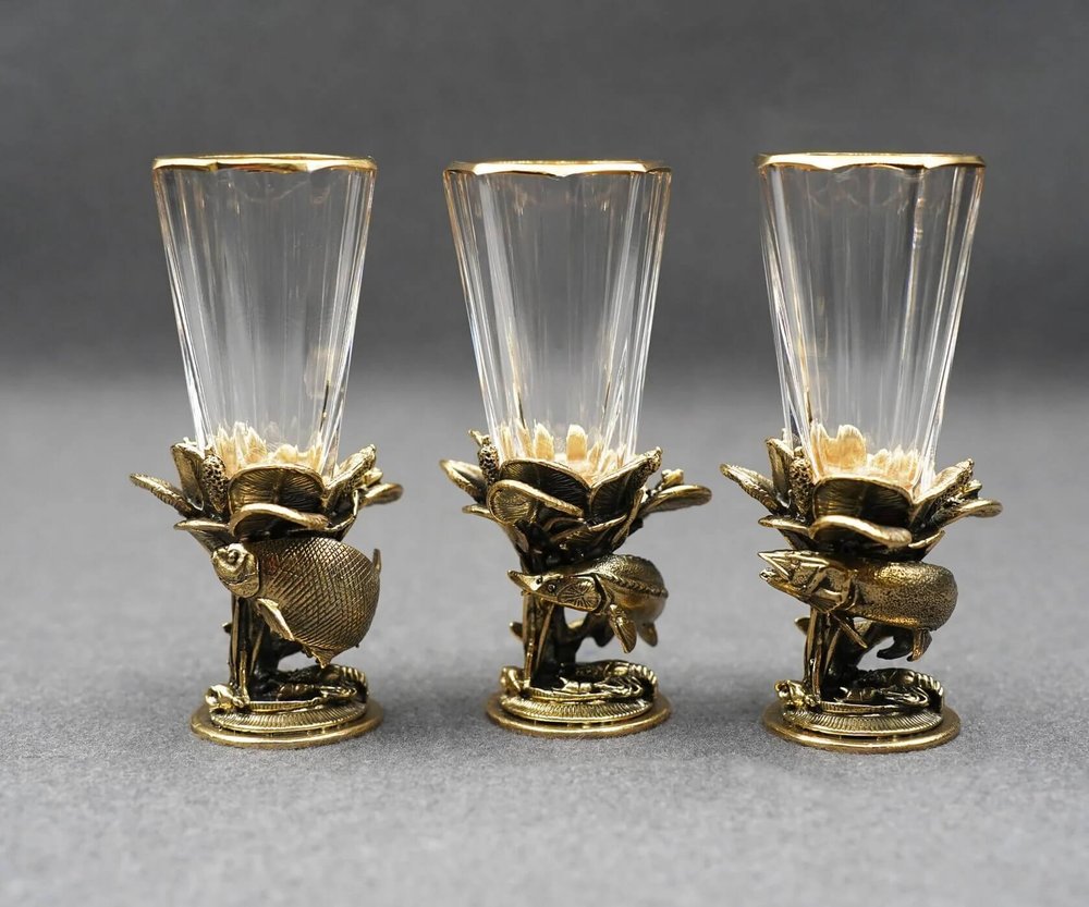 Подарочный набор лафитников "Удачная рыбалка" 3 шт.