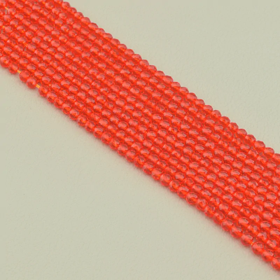 Нитка Шпинель 36 см. 3 мм. (Без замка) - Красная