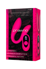 Розовый вибратор для пар Prawno с пультом ДУ