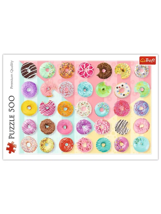Пазлы для детей 7 8 лет и взрослого 500 элементов Пончики