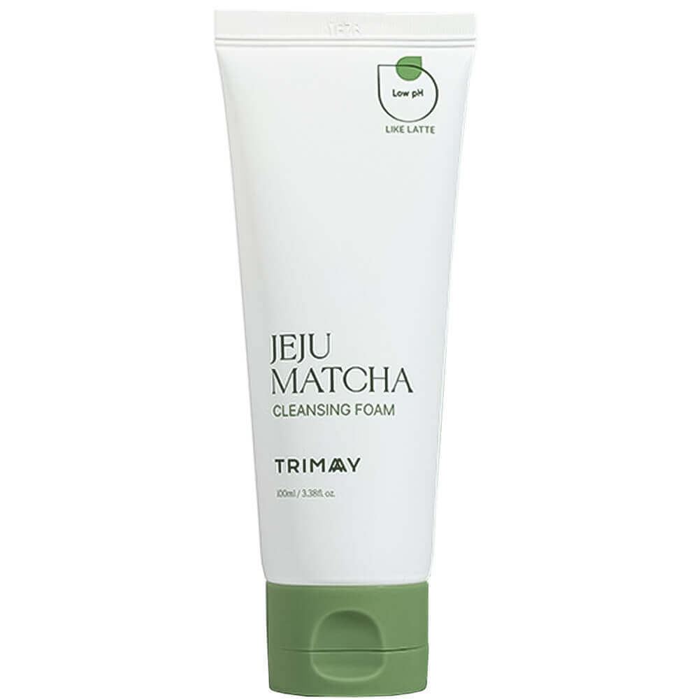 Пенка для умывания cлабокислотная с чаем матча TRIMAY Jeju Matcha Low pH Cleansing Foam 100 мл