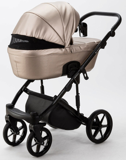 Детская коляска Adamex Lumi Air Deluxe 2 в 1 L-SM06 (БЕЖЕВАЯ ПЕРЛ. КОЖА)