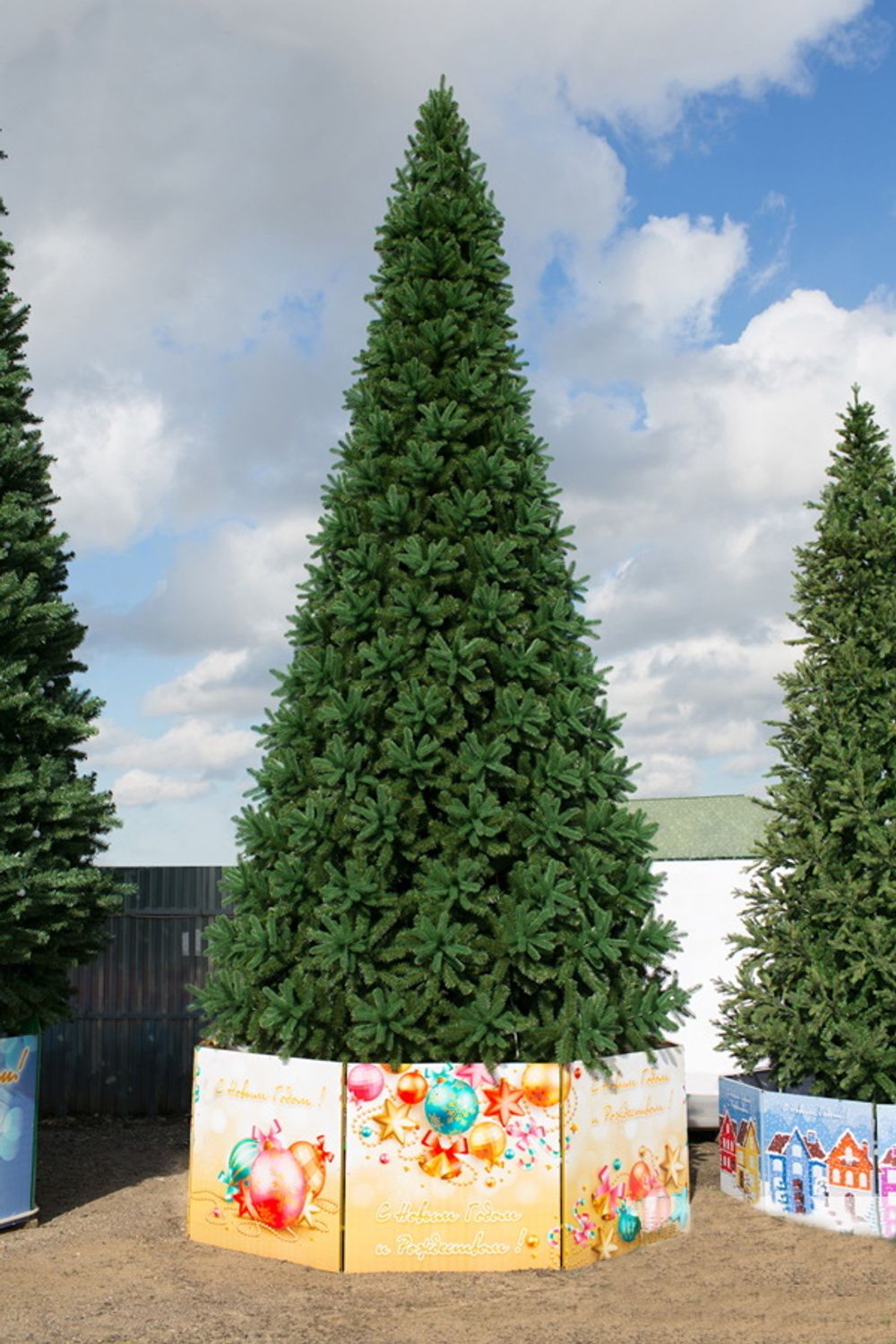 Ограждение для Ствольной уличной искусственной елки