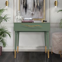 Консоль Арт Колор matte Стайл Голд Зеленый нефрит матовый
