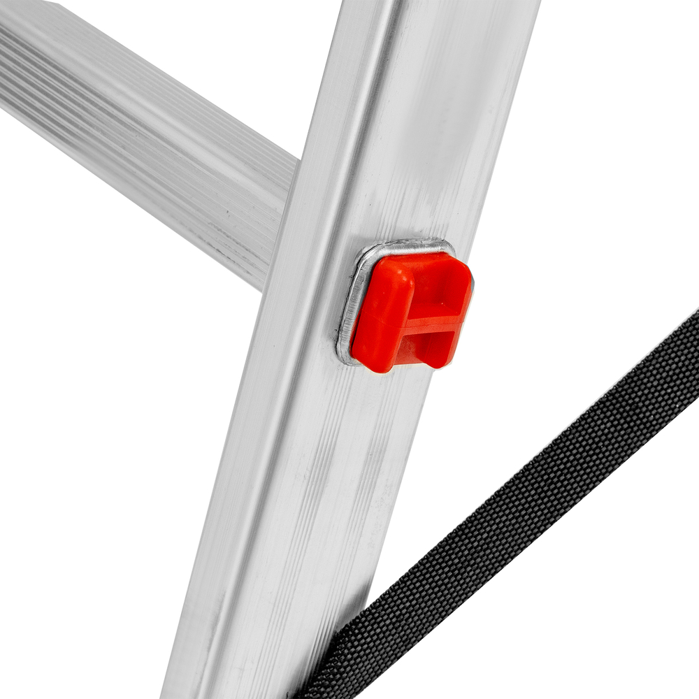 Лестница Сибртех двухсекционная, 7 ступеней, алюминиевая