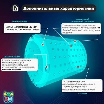 Водный роллер «Прозрачный», ТПУ, трёхместный, 2,4×2,2×2,2 м