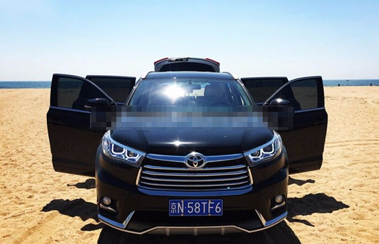 Передние фары Тойота Хайлендер 2014-2016 V1 type [Комплект Л+П; светодиодные; электрокорректор; яркие ходовые огни; ксенон в комплекте]